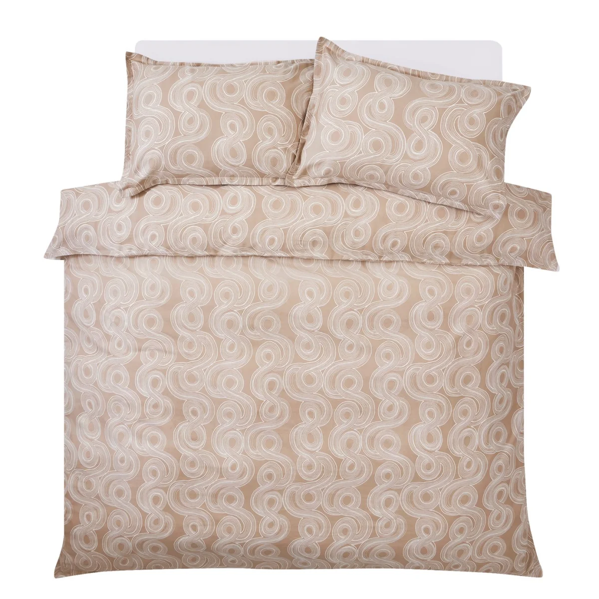 Habitat Cotton 200 TC Luxe Mark Making Natural Bedding Set - King size – image 5