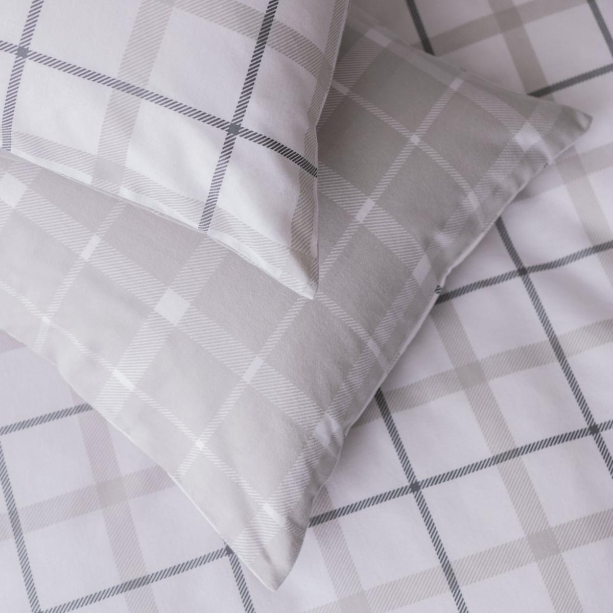Habitat Cotton Brushed Modern Check Bedding Set - Superking – image 4