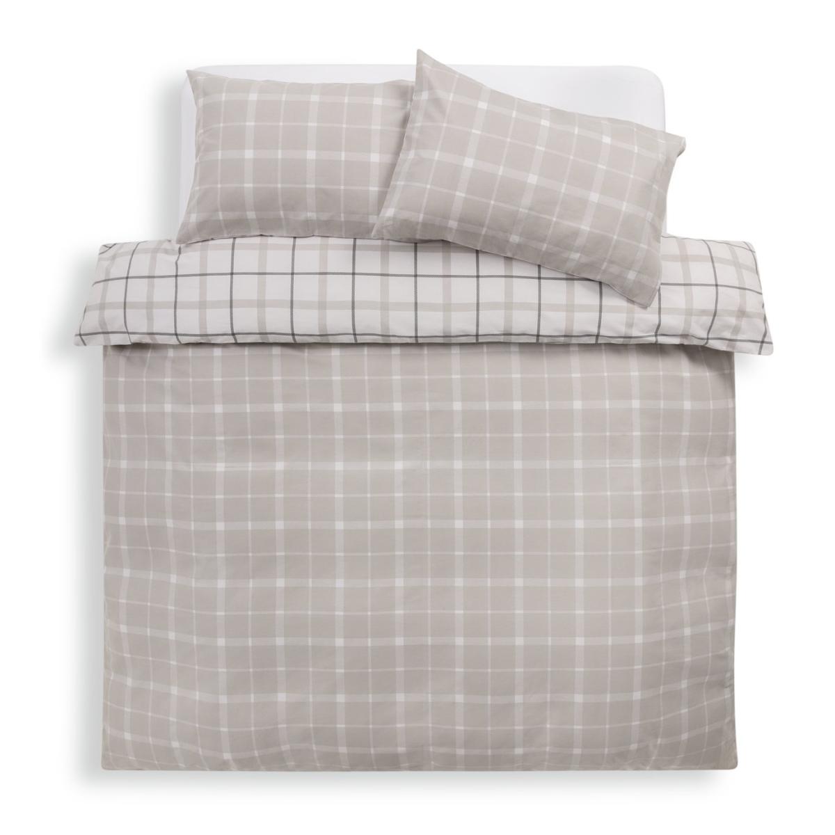 Habitat Cotton Brushed Modern Check Bedding Set - Superking – image 5