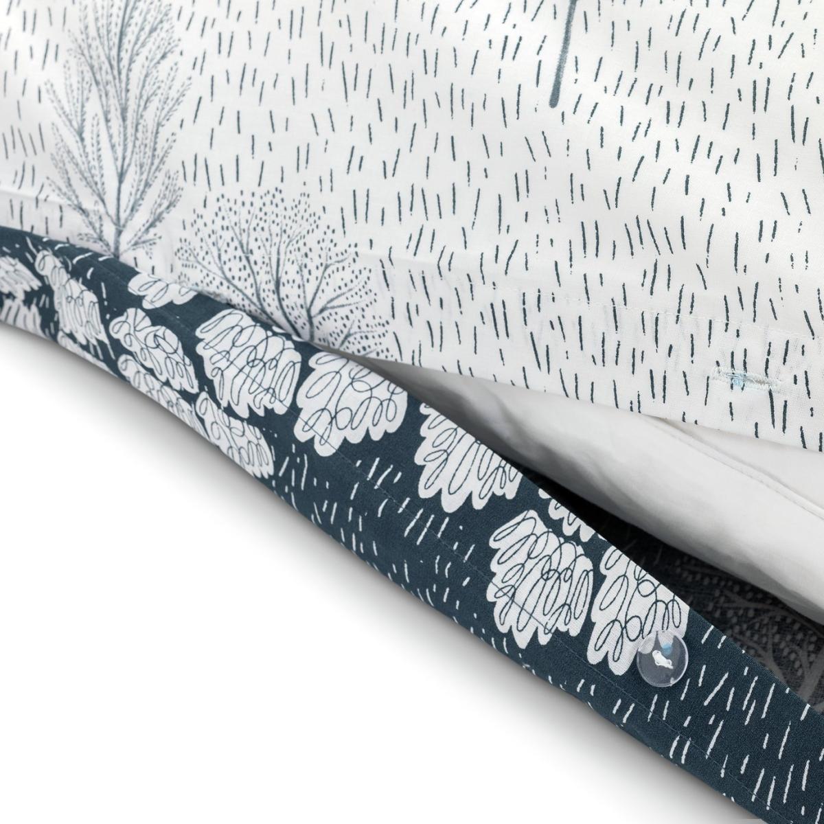 Habitat Cotton Nordic Trees Print Blue Bedding Set-Superking – image 6