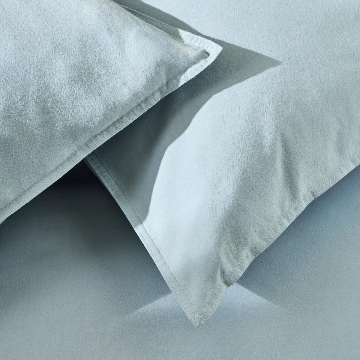 Habitat Washed Cotton Plain Blue Bedding Set - Superking – image 2