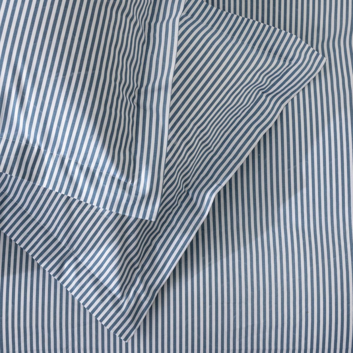 Habitat Cotton Denim Blue Stripe Bedding Set - Superking – image 4