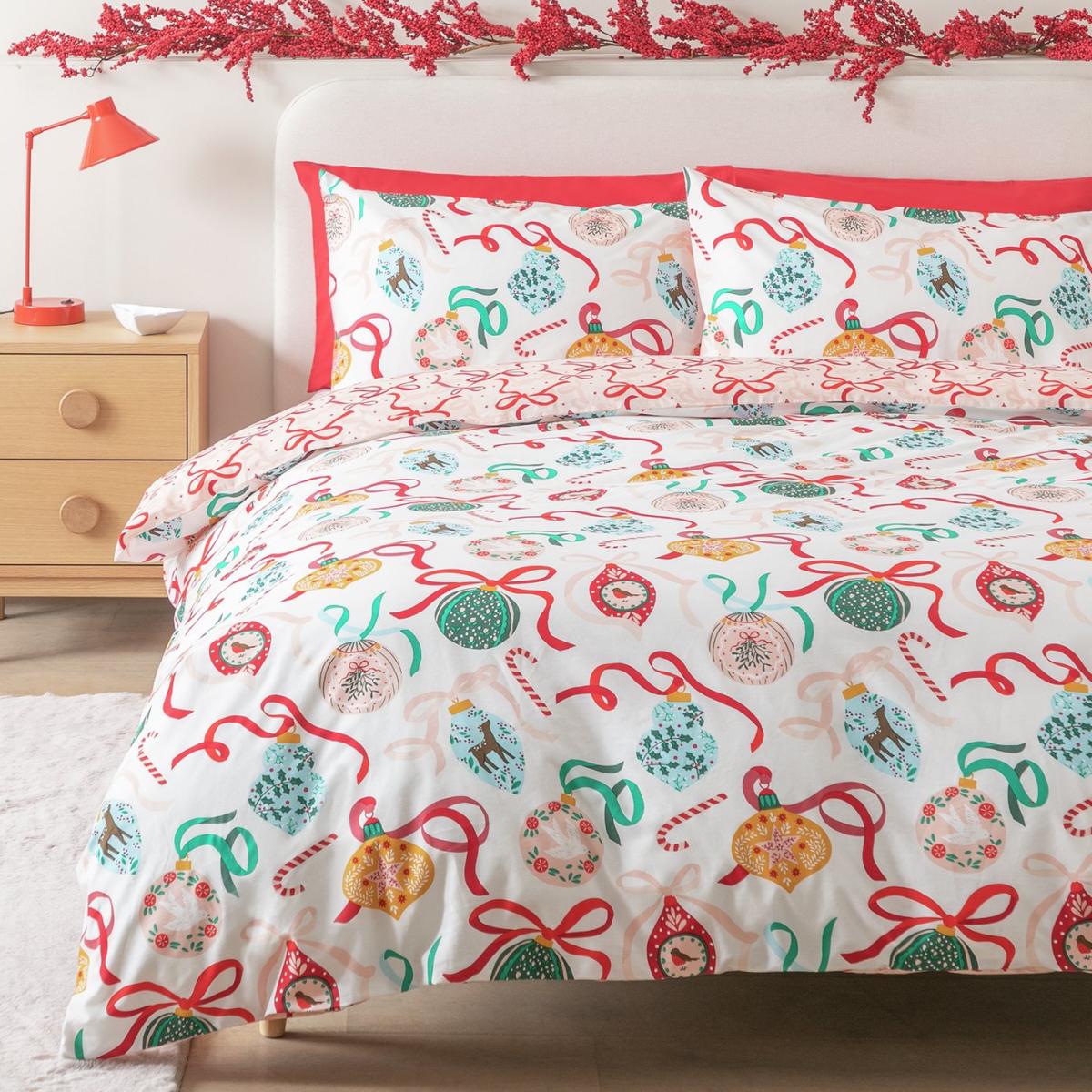 Argos Home Baubles and Bows Bedding Set - Single – image 6