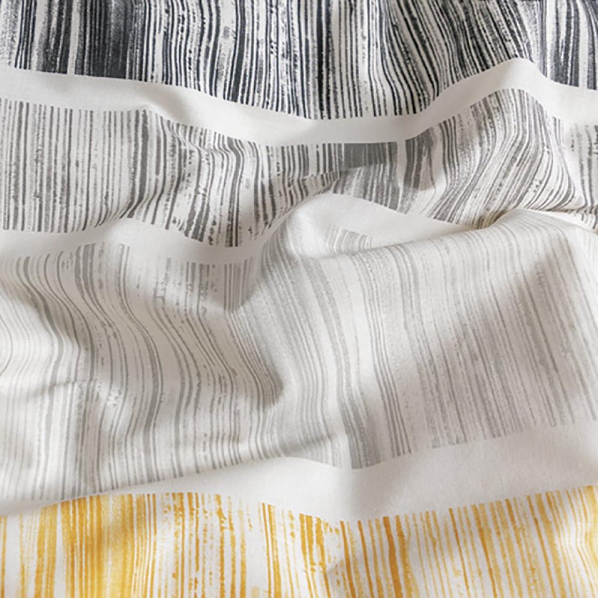 Habitat Mono Variegated Stripe Grey Bedding Set - Double – image 5