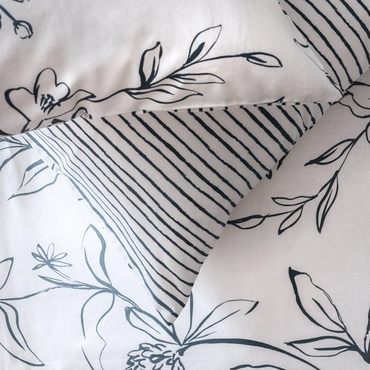 Habitat Loose Linear Floral White Bedding Set - King size – image 4