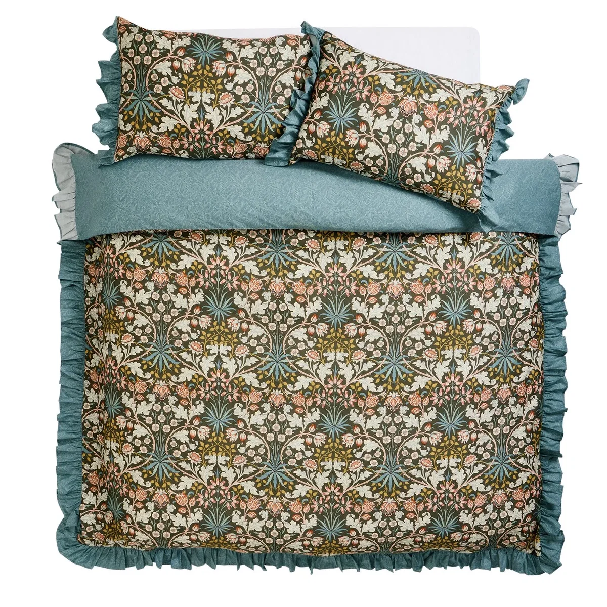 Habitat x Morris & Co. Hyacinth Cotton Reversible Bedding Set - Double – image 5