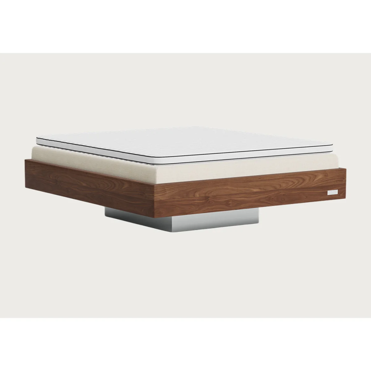 Carpe Diem Beds Hällsö Bed Set Superking Firm Lilla Mat Lux Topper Pinno Headboard Walnut Loop Oyster – image 3