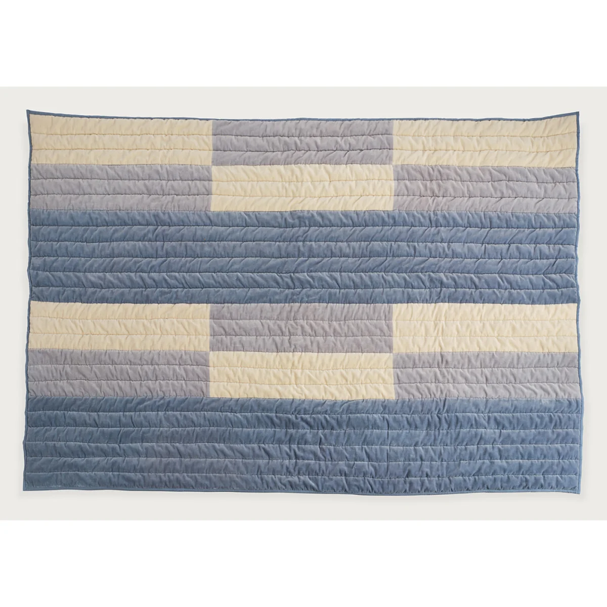 Heal's Offset Cotton Velvet Quilt – image 3