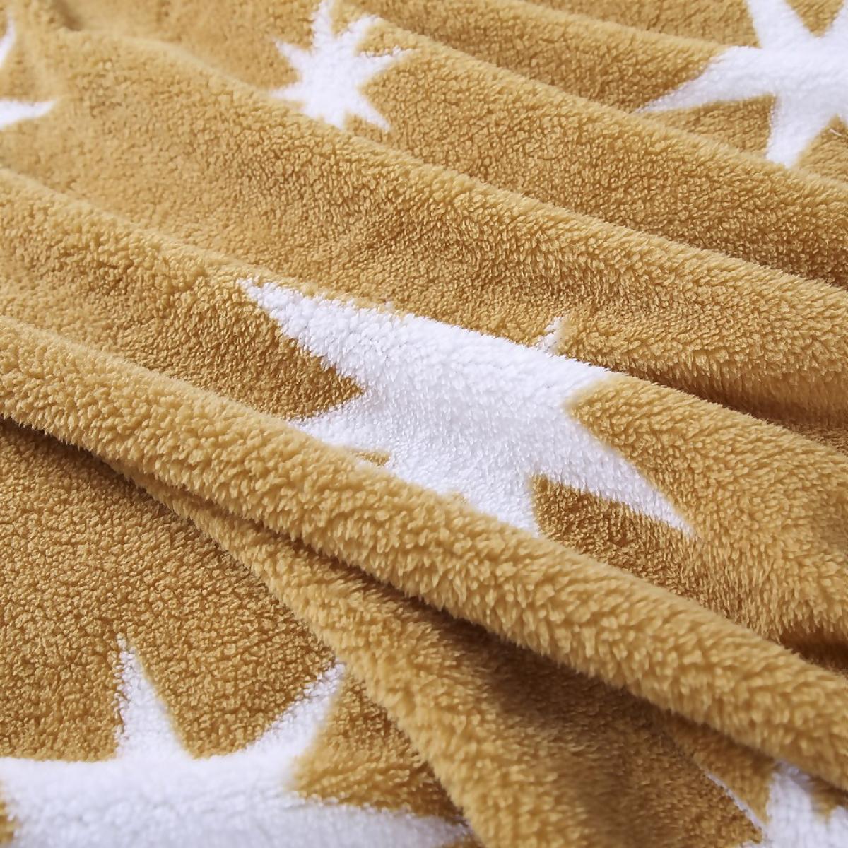 Snuggle Fleece Bedding Set - Ochre Star - Double – image 6