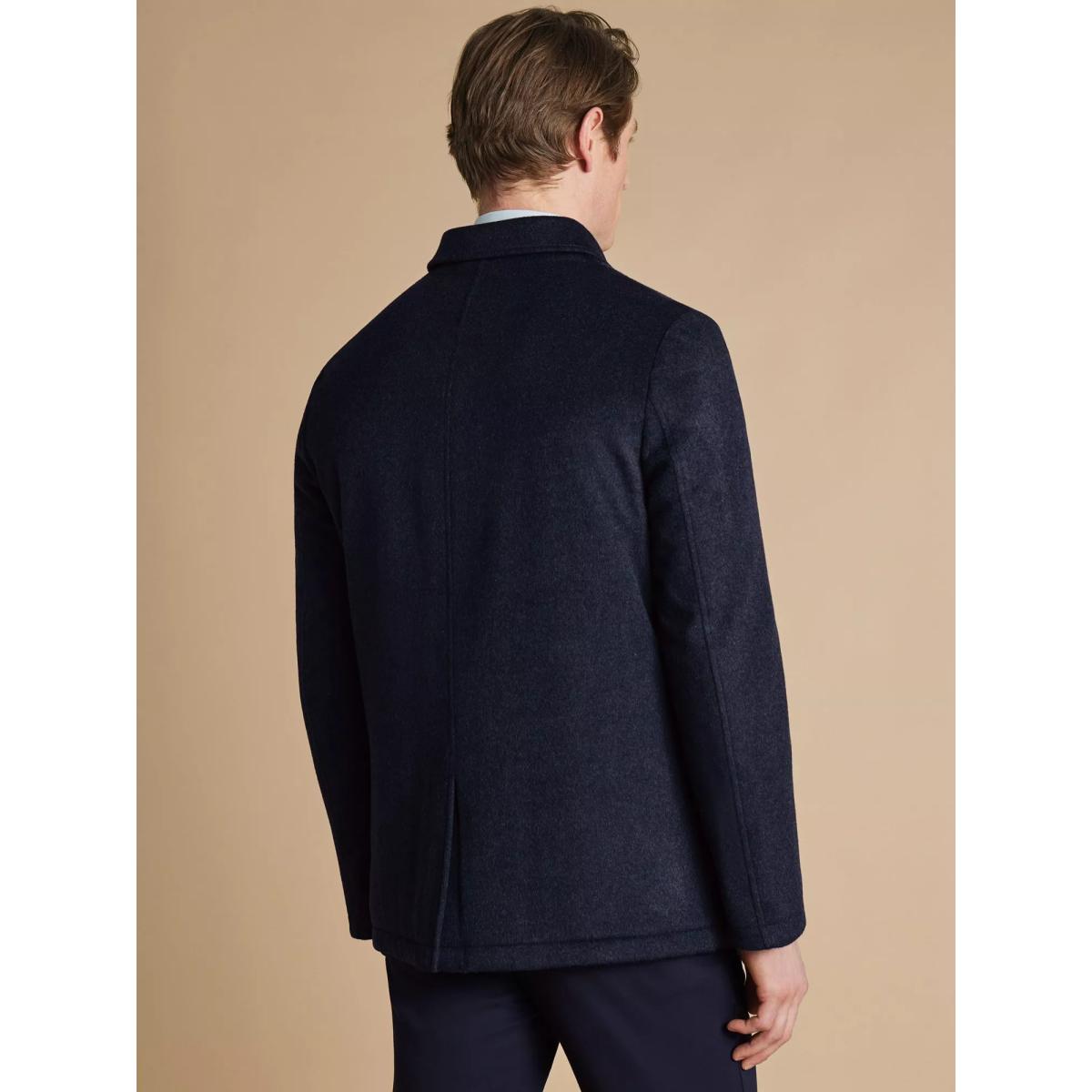 Charles Tyrwhitt Merino Wool Quilt Lined Jacket, Navy – image 3