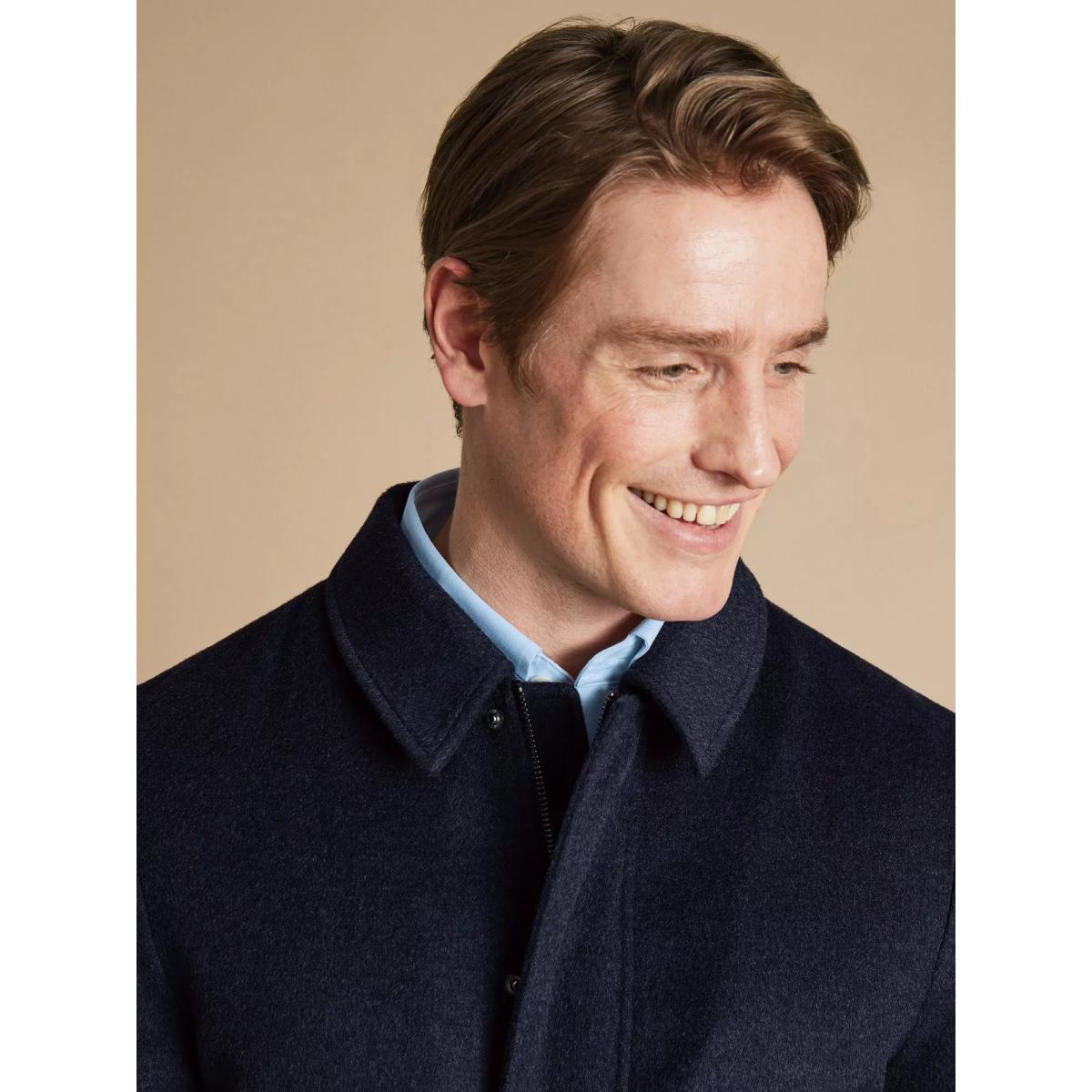 Charles Tyrwhitt Merino Wool Quilt Lined Jacket, Navy – image 5