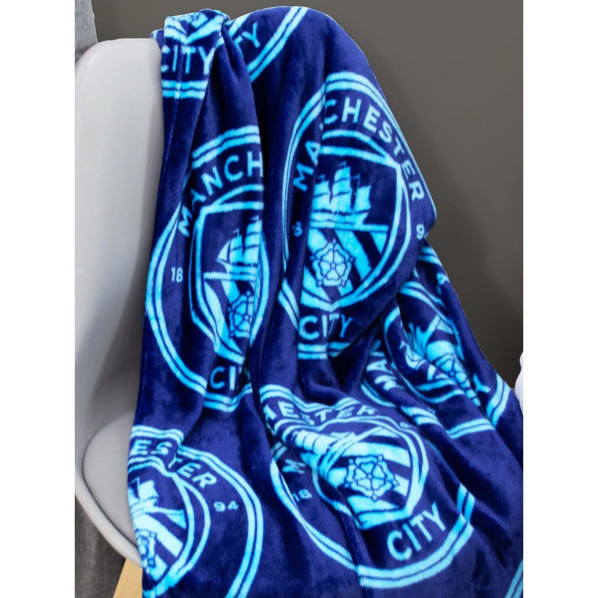 Rest Easy Sleep Better Manchester City FC Fleece Blanket – image 3