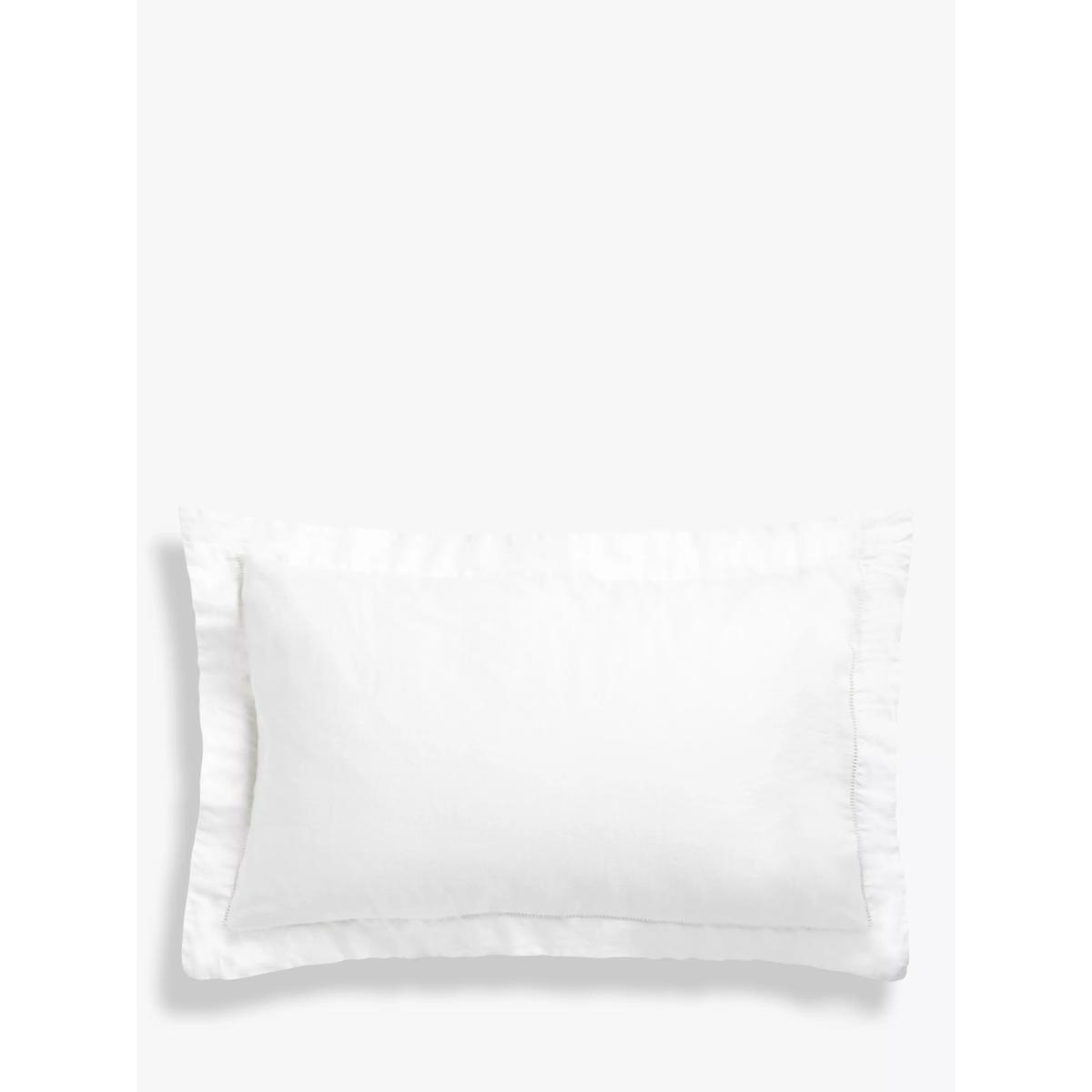 John Lewis 100% Linen Ladder Easy Care Bedding, White – image 2