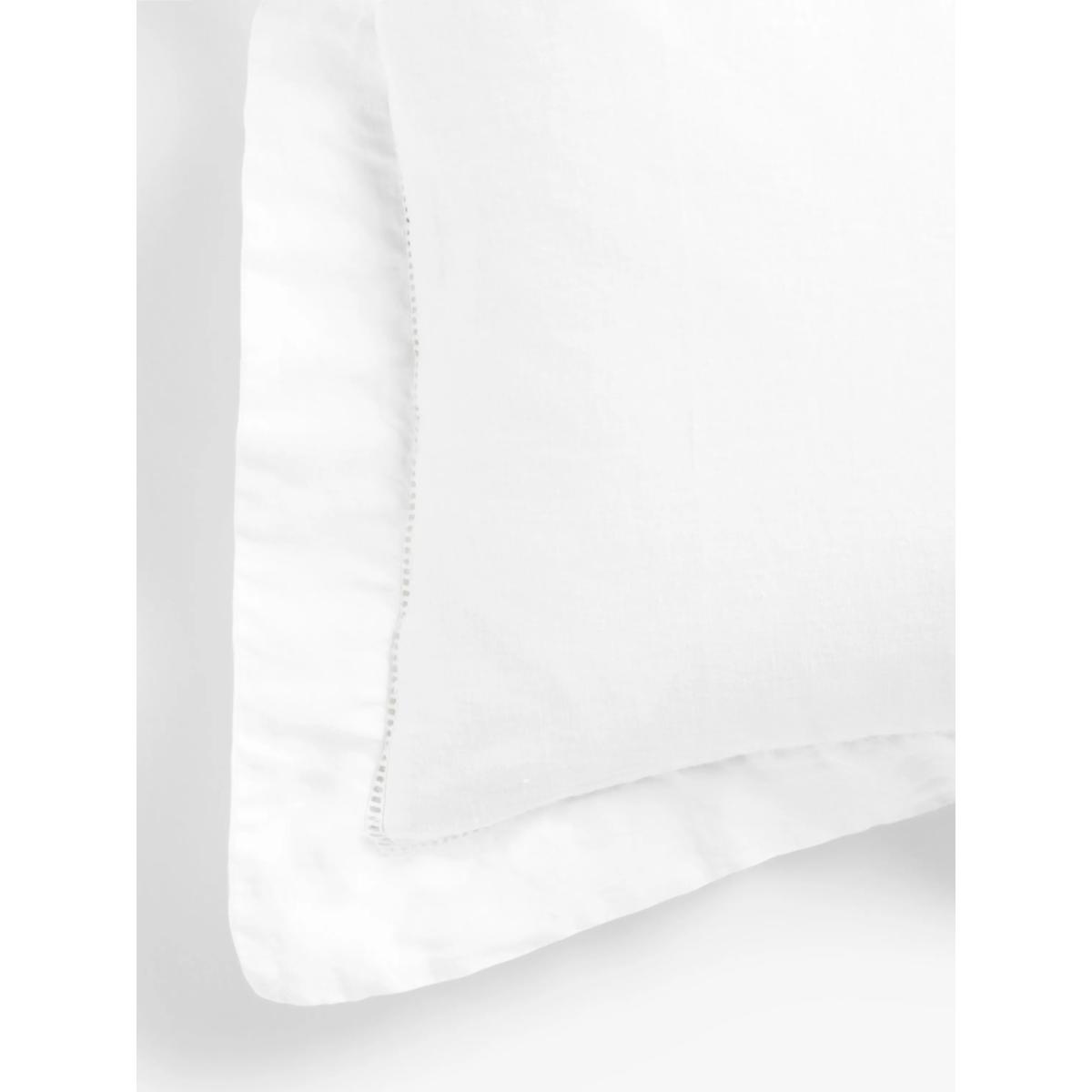 John Lewis 100% Linen Ladder Easy Care Bedding, White – image 3