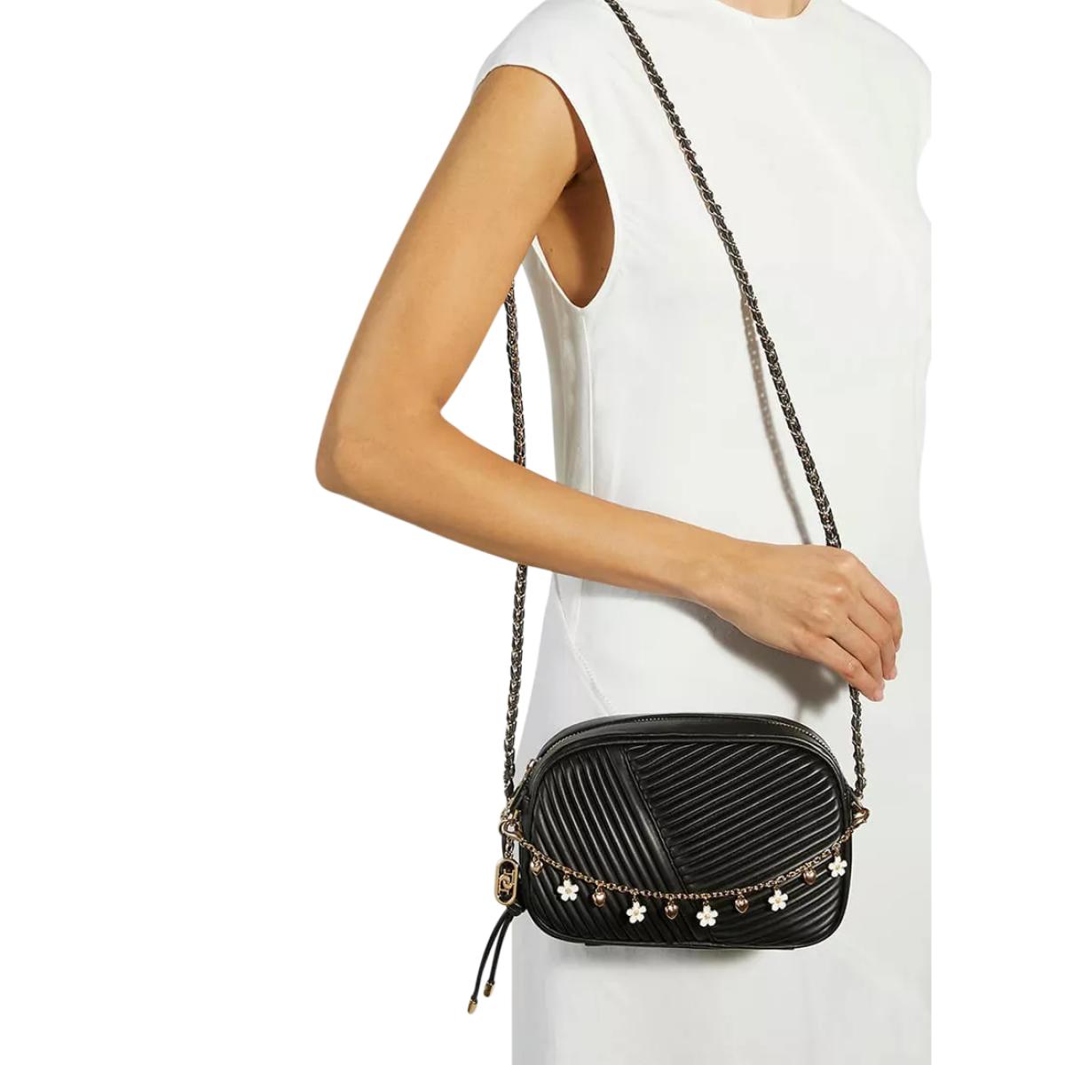 Dune Chancery Quilt Charm Crossbody Bag, Black – image 2
