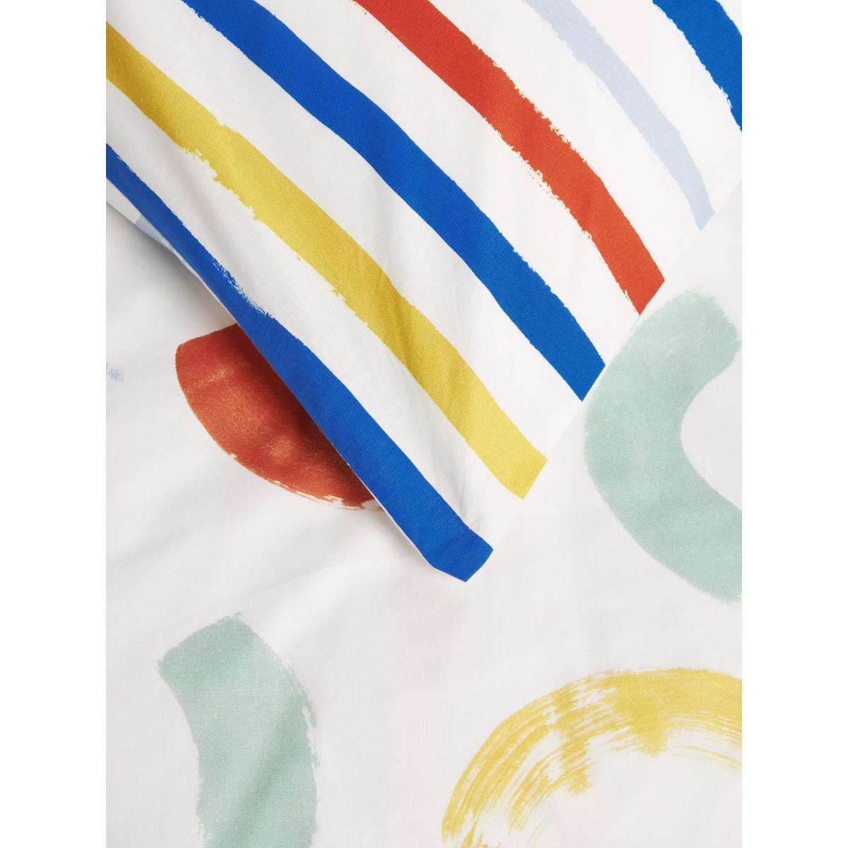John Lewis Brushstroke Reversible Duvet Cover and Pillowcase Set, Multi – image 3