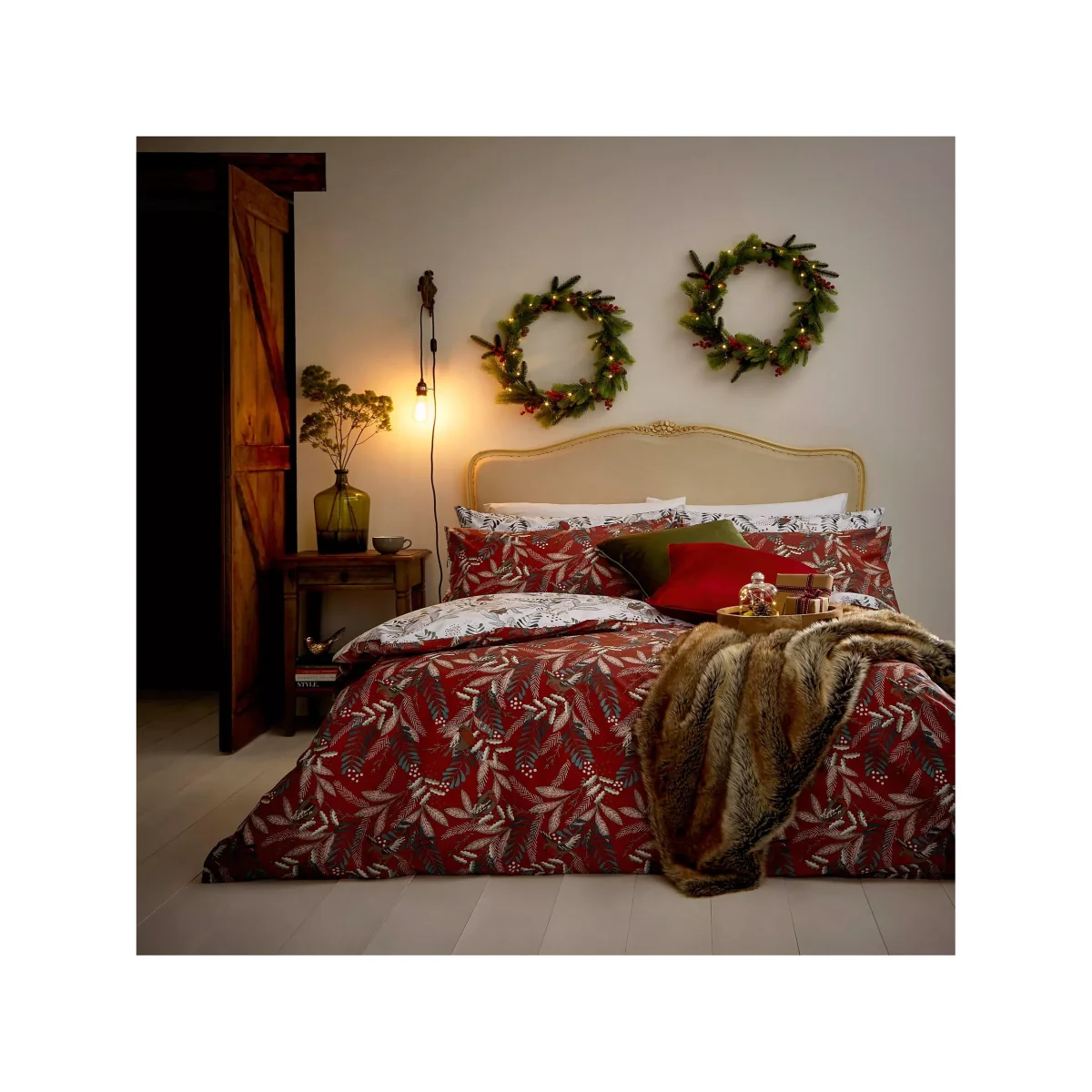 Laura Ashley Festive Robins Duvet Cover Set – image 2
