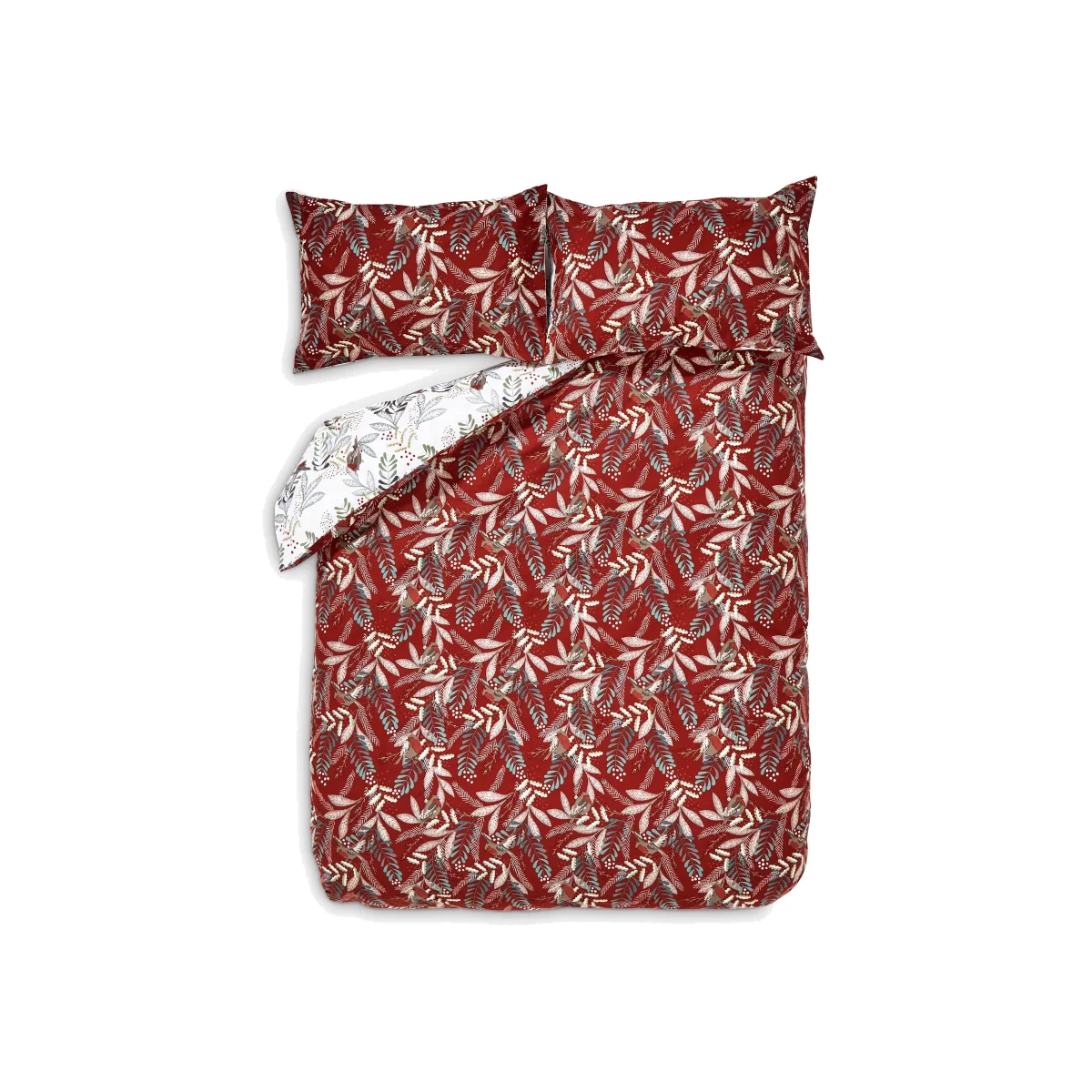 Laura Ashley Festive Robins Duvet Cover Set – image 1