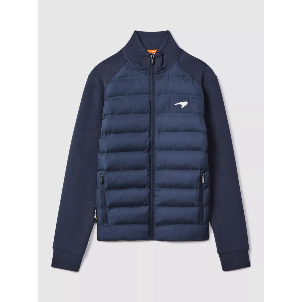Reiss x McLaren Mayer Hybrid Quilt & Jersey Jacket, Airforce Blue – image 2