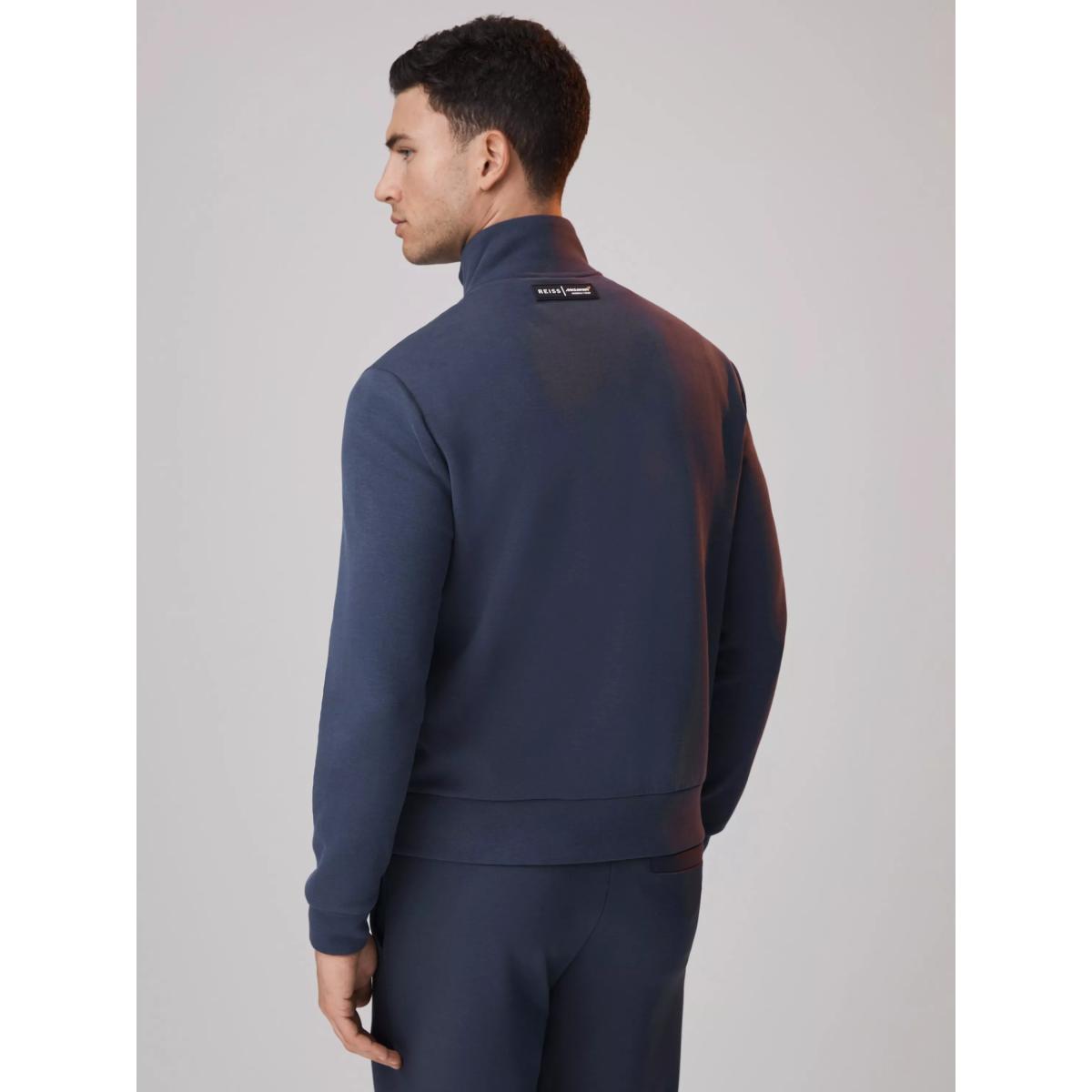 Reiss x McLaren Mayer Hybrid Quilt & Jersey Jacket, Airforce Blue – image 3
