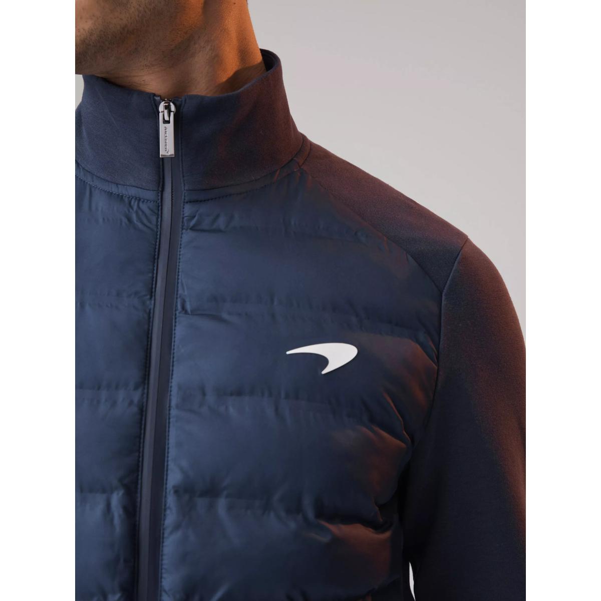 Reiss x McLaren Mayer Hybrid Quilt & Jersey Jacket, Airforce Blue – image 5