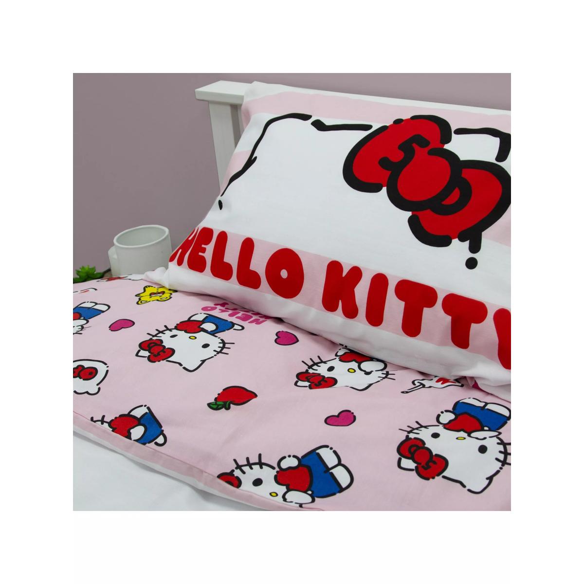 Hello Kitty Single Duvet Cover and Pillowcase Set, Multi – image 3