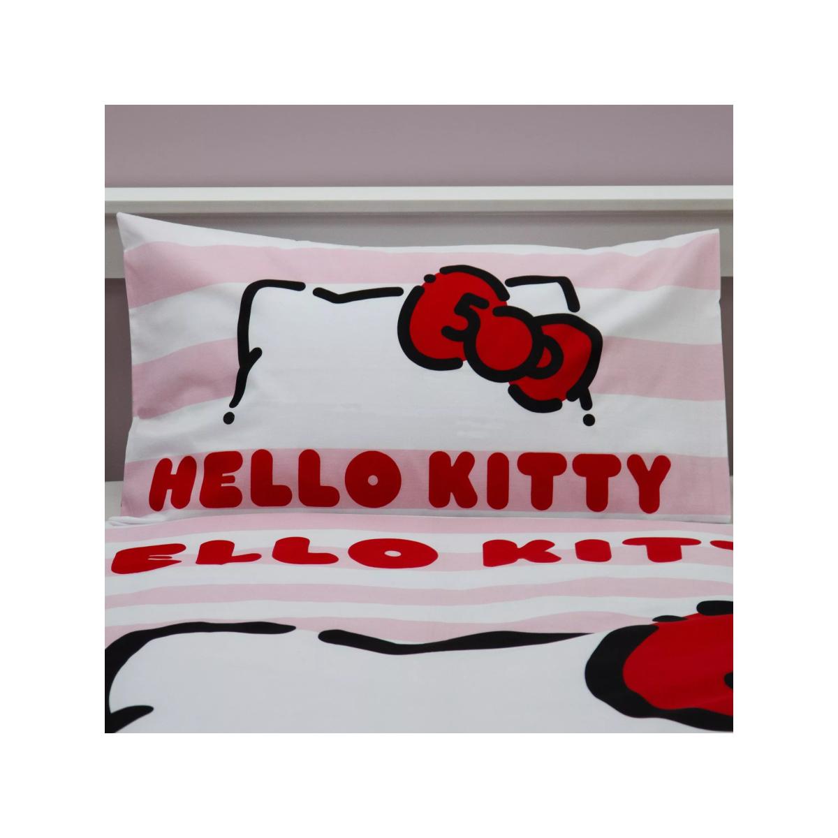 Hello Kitty Single Duvet Cover and Pillowcase Set, Multi – image 4