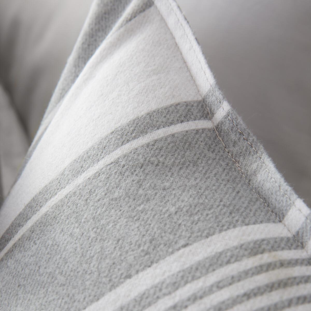 Brushed Ticking Stripe 100% Cotton Duvet Cover and Pillowcase Set – image 5
