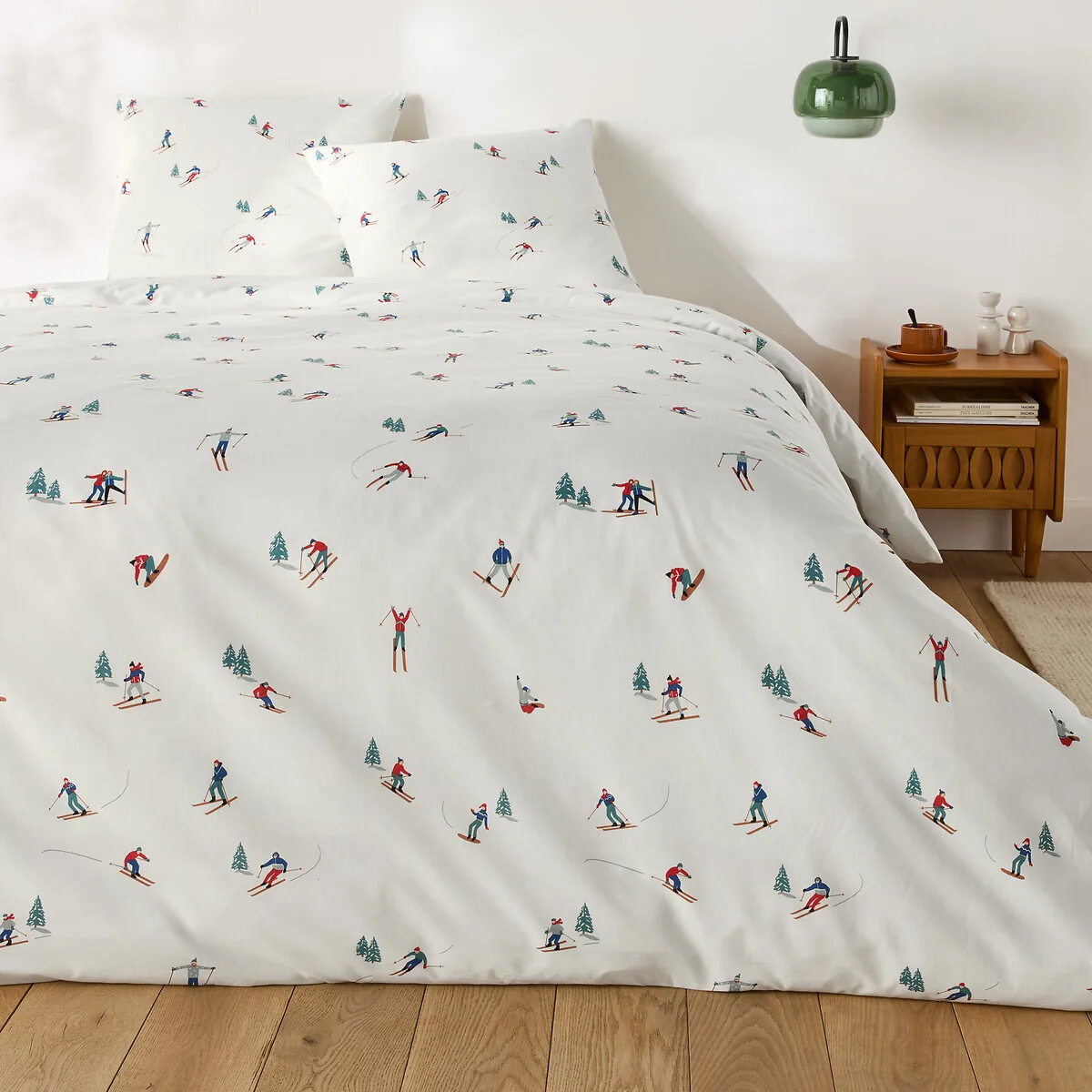 Tout Schuss Duvet Cover Set in 30% Recycled Cotton with Square Pillowcase – image 2