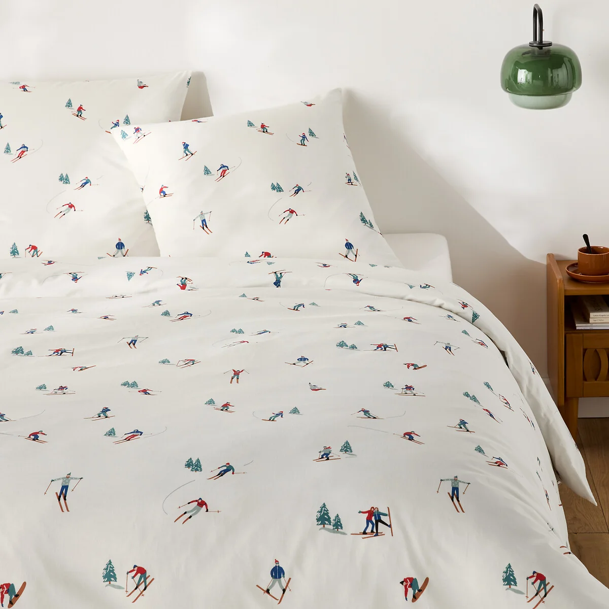 Tout Schuss Duvet Cover Set in 30% Recycled Cotton with Square Pillowcase – image 1