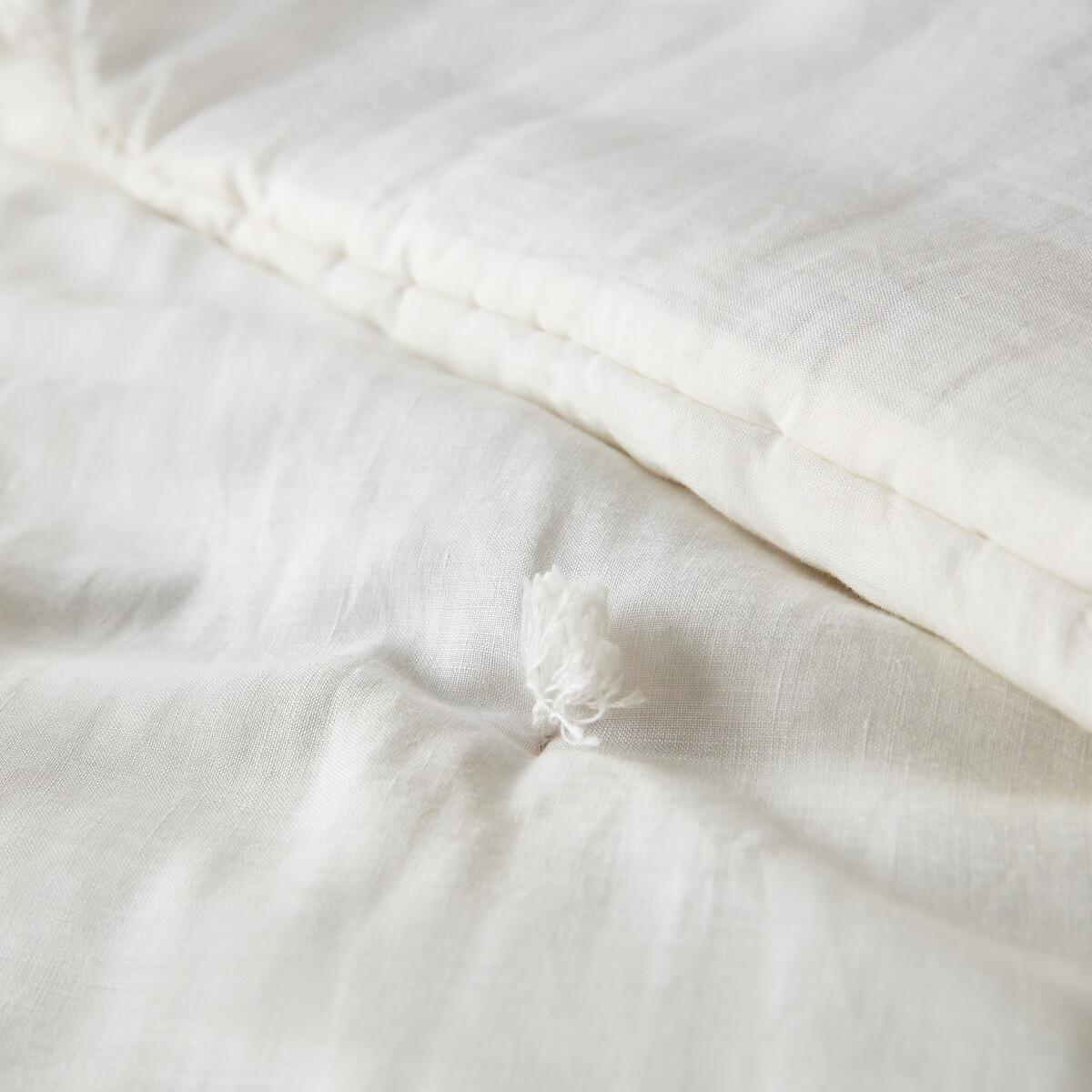 Abella Plain Washed Linen Quilt – image 2