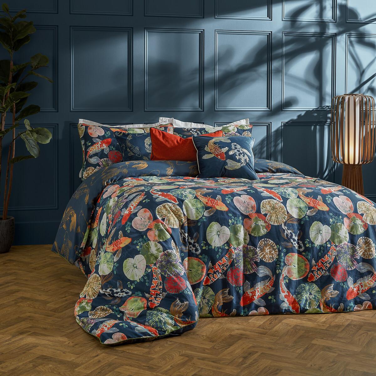 Koi Pond 100% Cotton Sateen Duvet Cover and Pillowcase Set – image 2