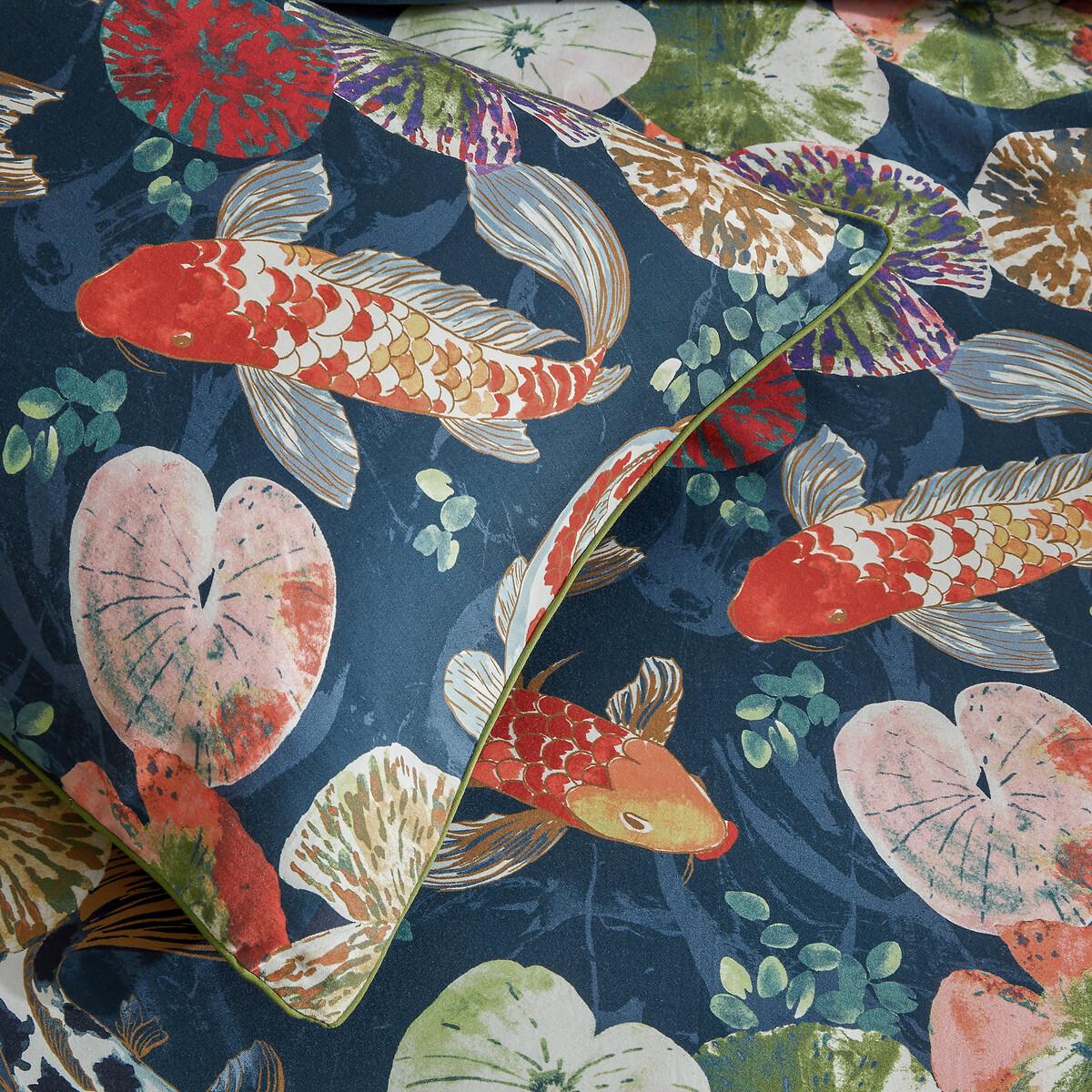 Koi Pond 100% Cotton Sateen Duvet Cover and Pillowcase Set – image 4