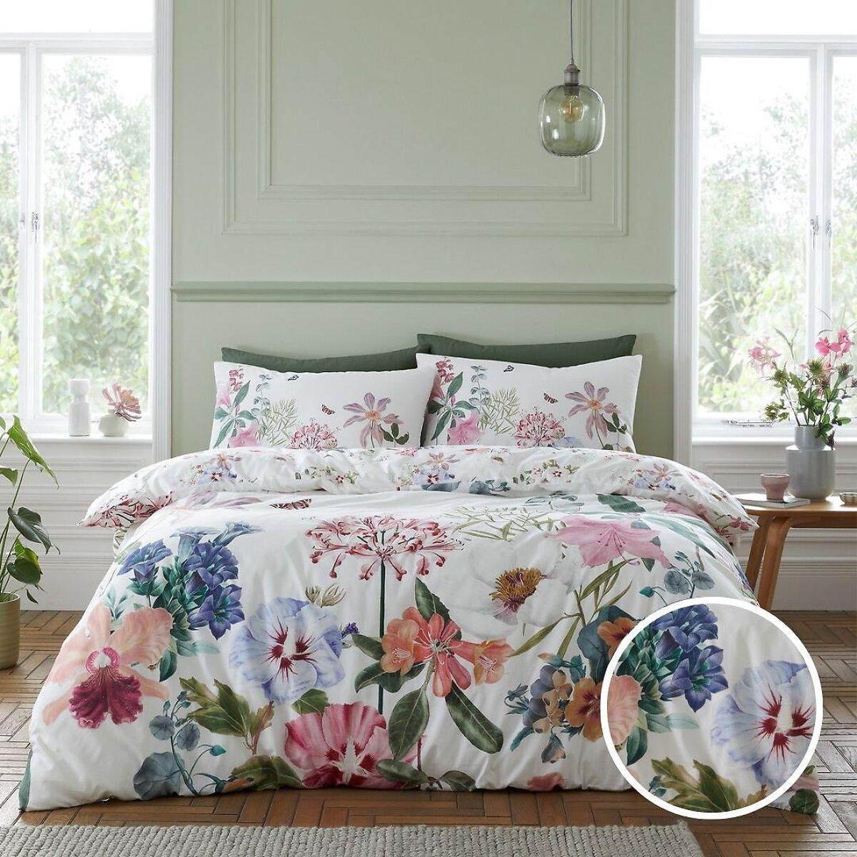 Exotic Garden 100% Cotton Duvet Cover and Pillowcase Set – image 1