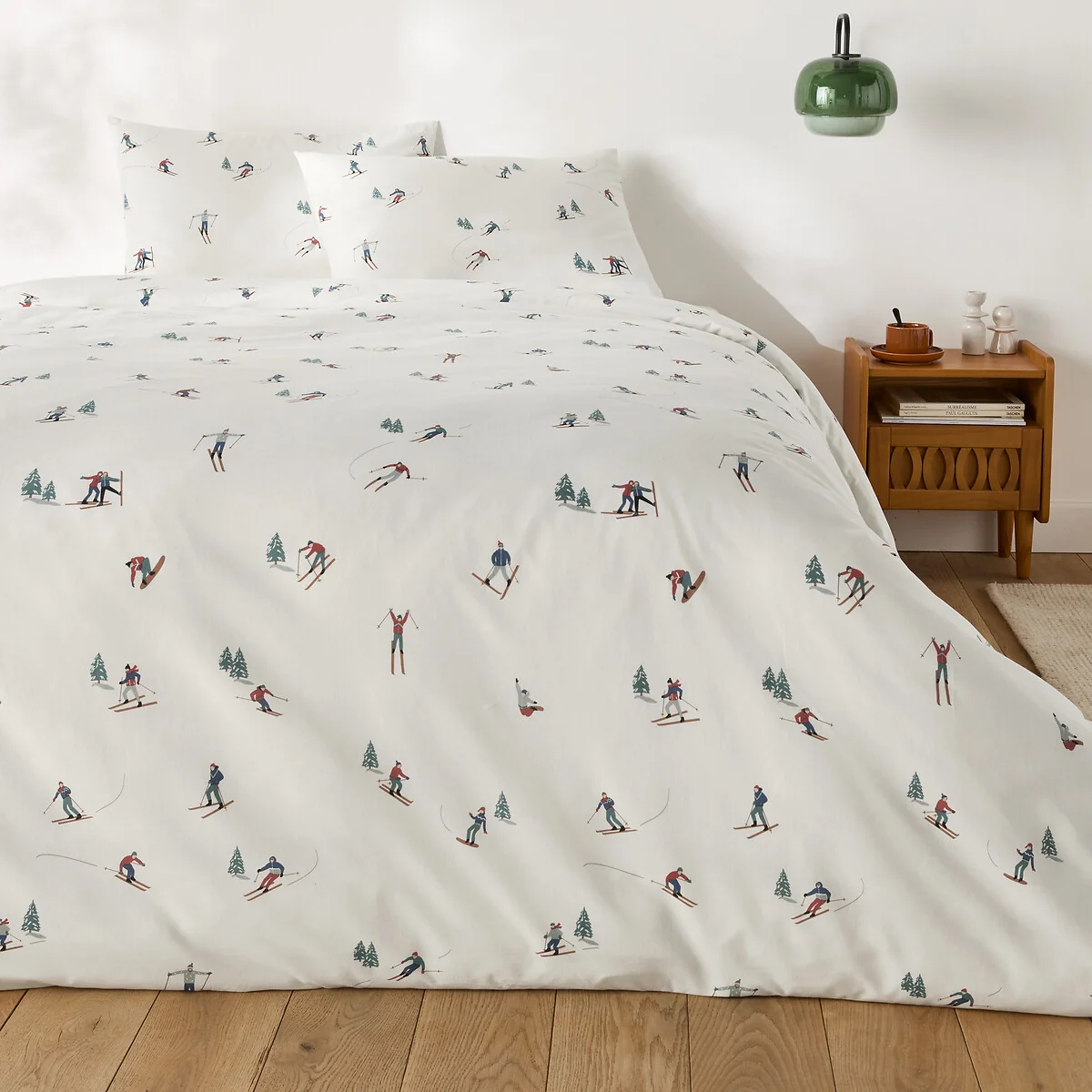 Duvet Cover Set in 30% Recycled Cotton with Rectangular Pillowcase.Tout Schuss – image 2
