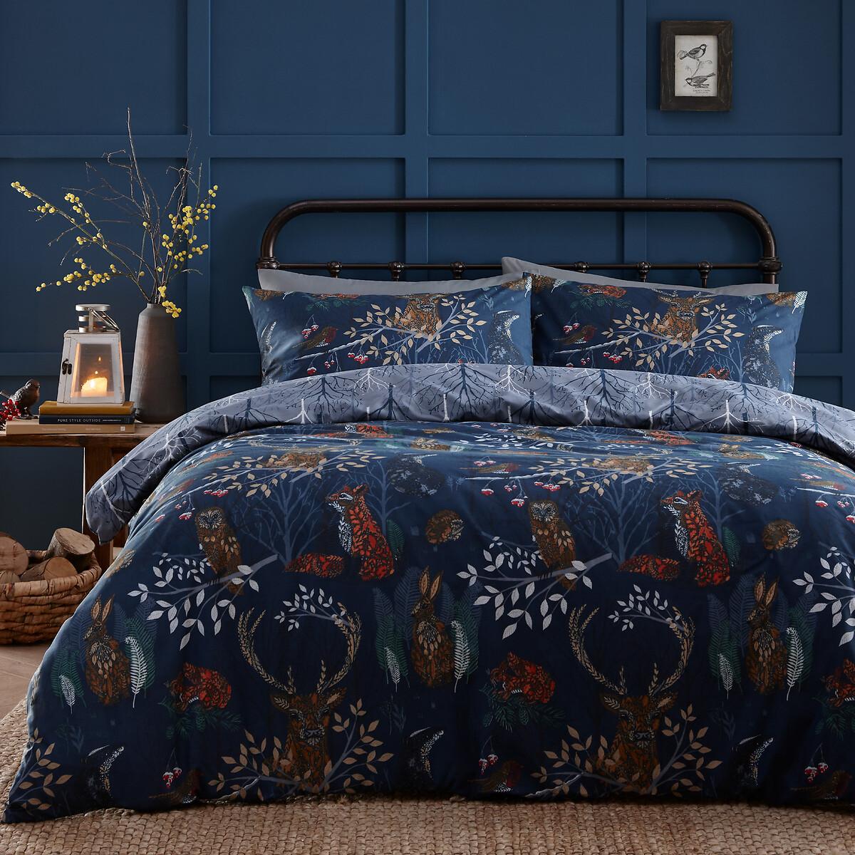 Forest Fauna Woodland Cotton Mix Duvet Cover and Pillowcase Set – image 2