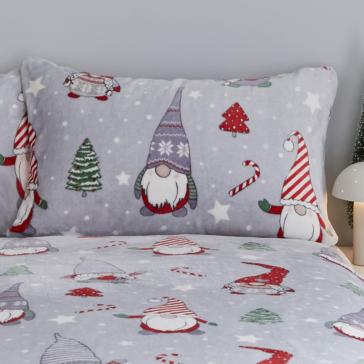 Christmas Festive Gnomes Duvet Cover and Pillowcase Set – image 3