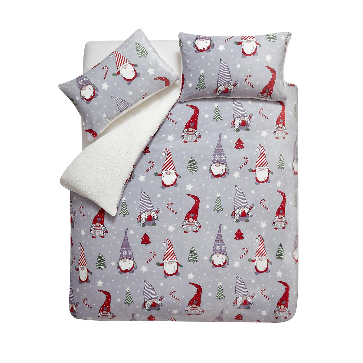 Christmas Festive Gnomes Duvet Cover and Pillowcase Set – image 5