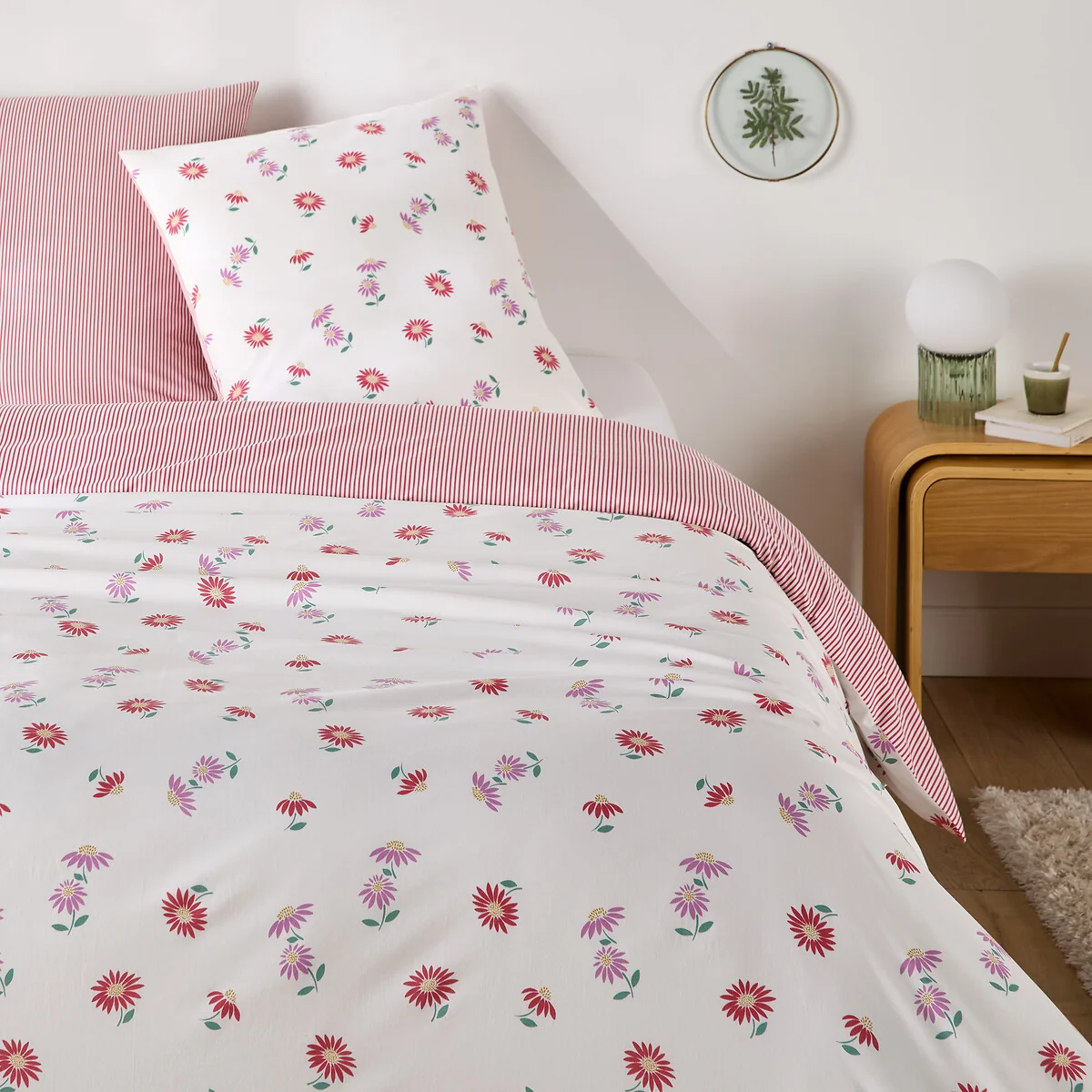 Danya 30% Recycled Cotton Duvet Cover Set with Square Pillowcase – image 1