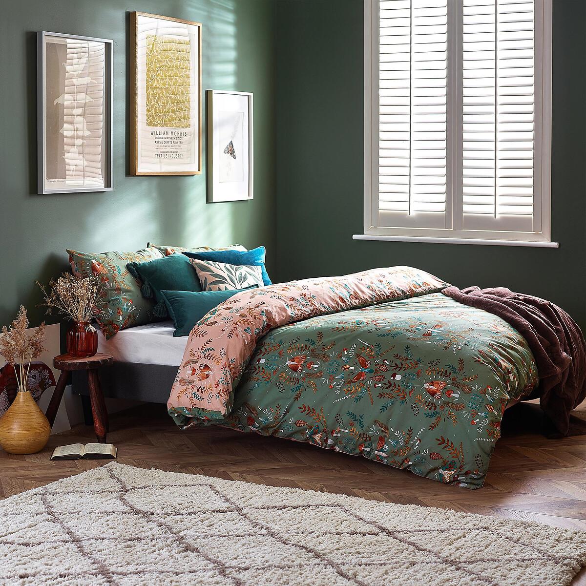 Luna Wood Cotton Mix Duvet Cover and Pillowcase Set – image 2