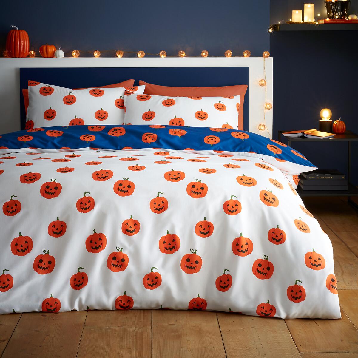 Halloween Pumpkins Duvet Cover and Pillowcase Set – image 4