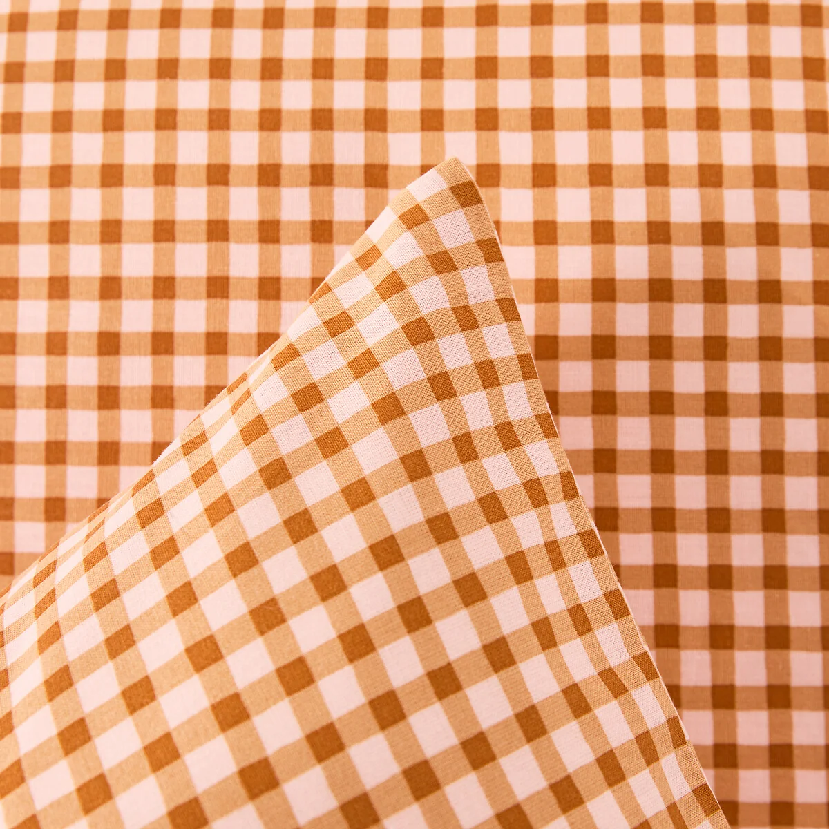Lesia Checked 30% Recycled Cotton Duvet Cover Set with Square Pillowcase – image 4