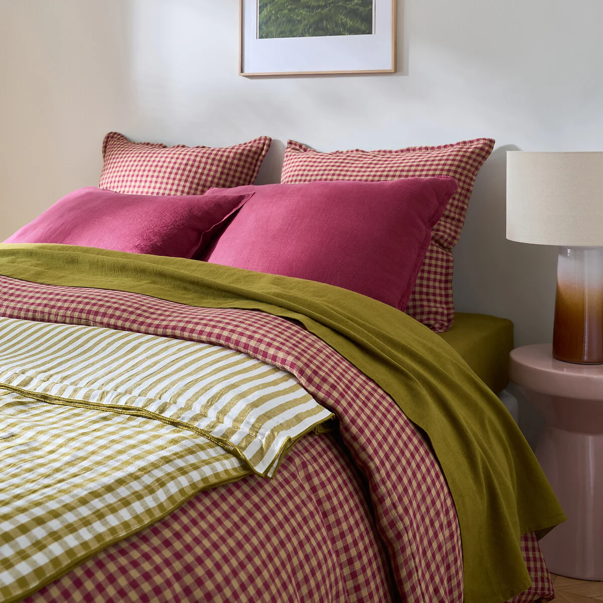 Cottage Quilted Quilt in Woven and Dyed Cotton/Linen – image 2