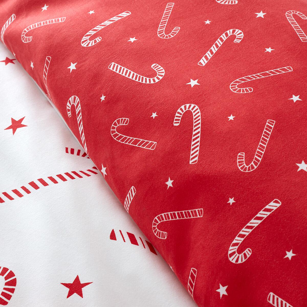 Christmas Candy Cane Polycotton Duvet Cover and Pillowcase Set – image 6