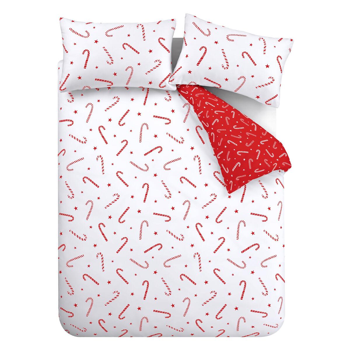 Christmas Candy Cane Polycotton Duvet Cover and Pillowcase Set – image 7