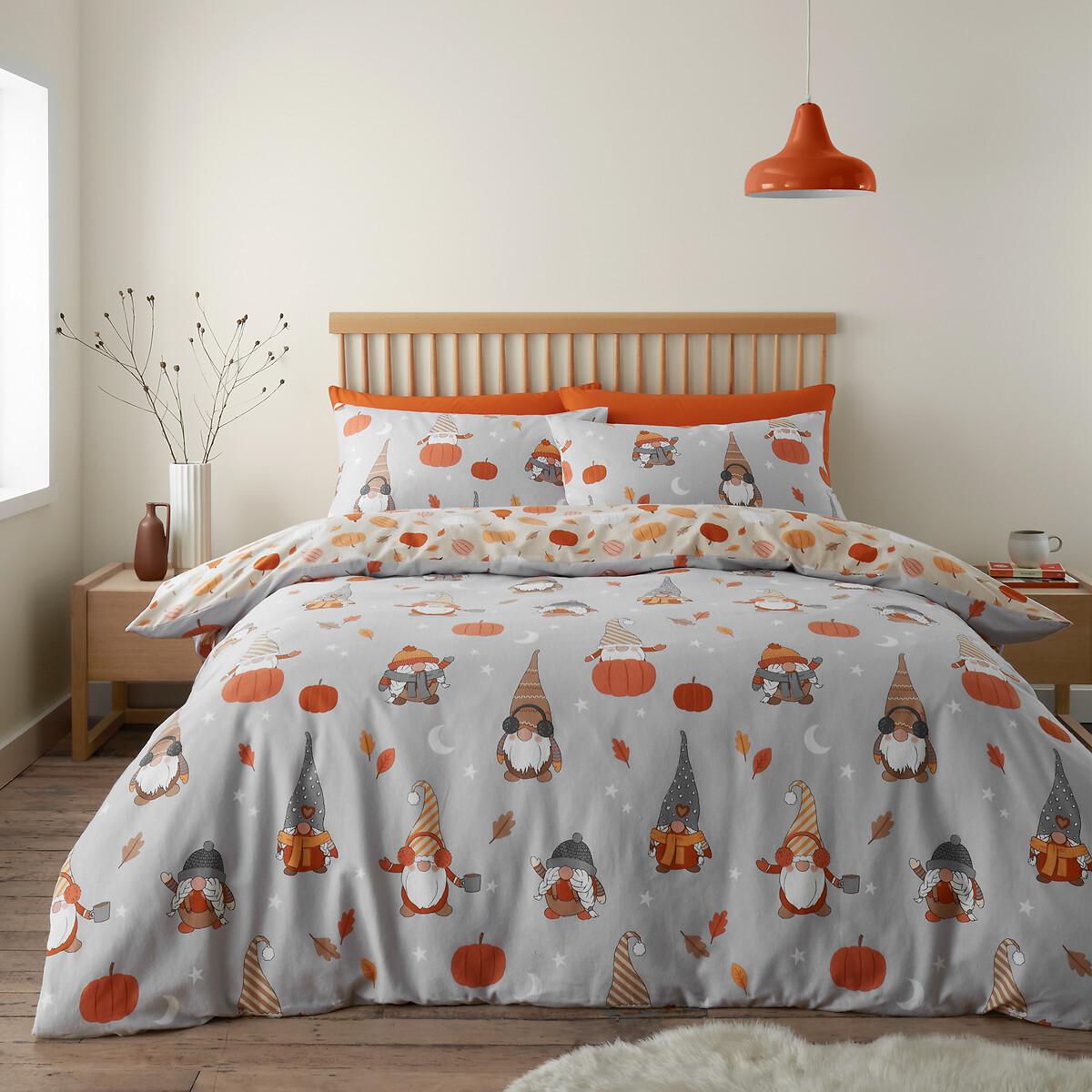 Brushed Autumn Gonks 100% Cotton Duvet Cover and Pillowcase Set – image 2