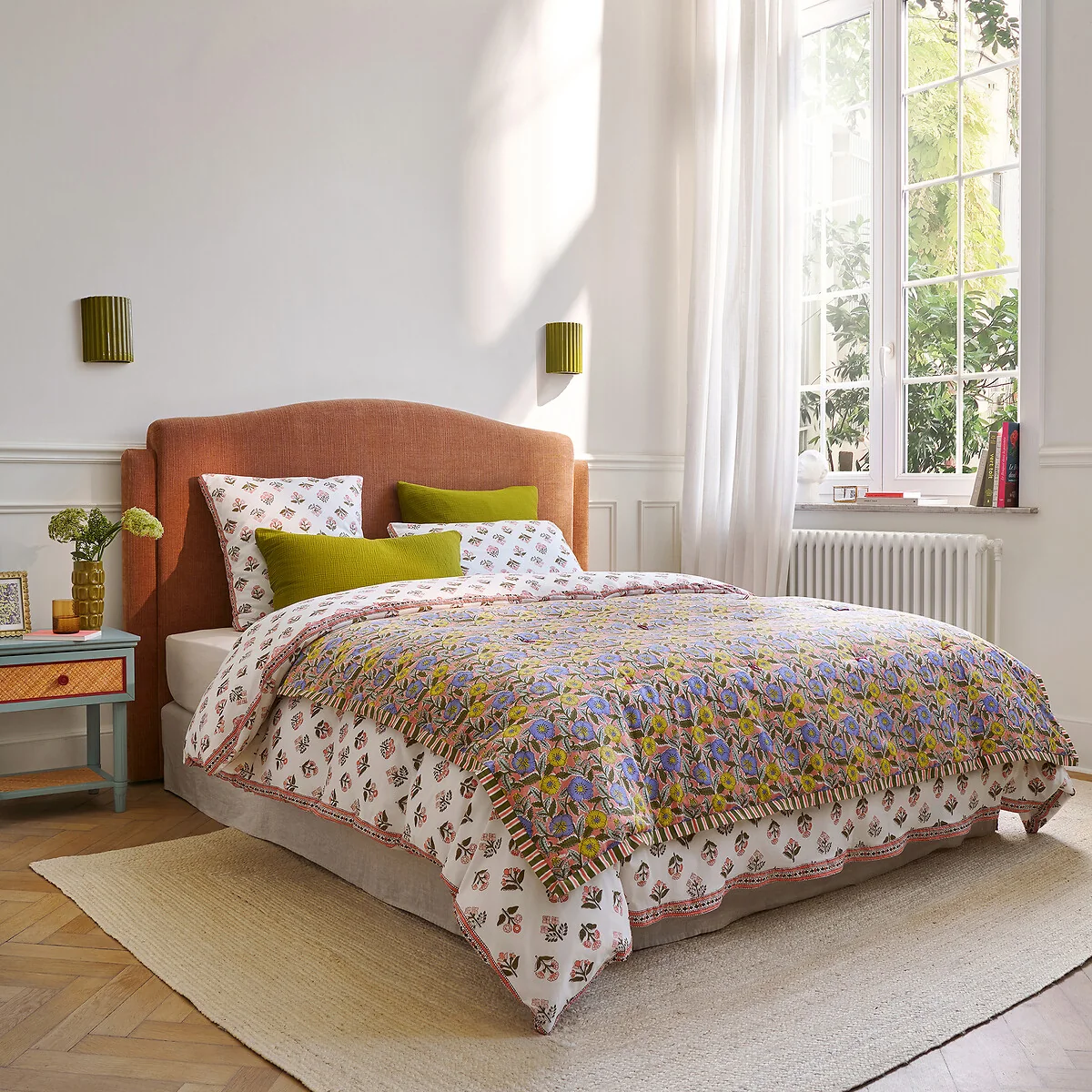 Balka Floral Print Cotton Voile Quilt – image 2