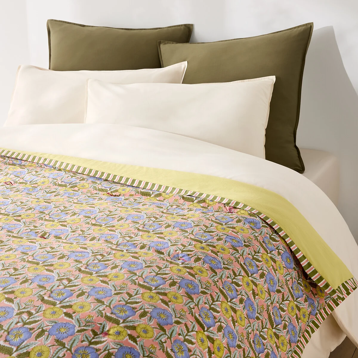 Balka Floral Print Cotton Voile Quilt – image 3