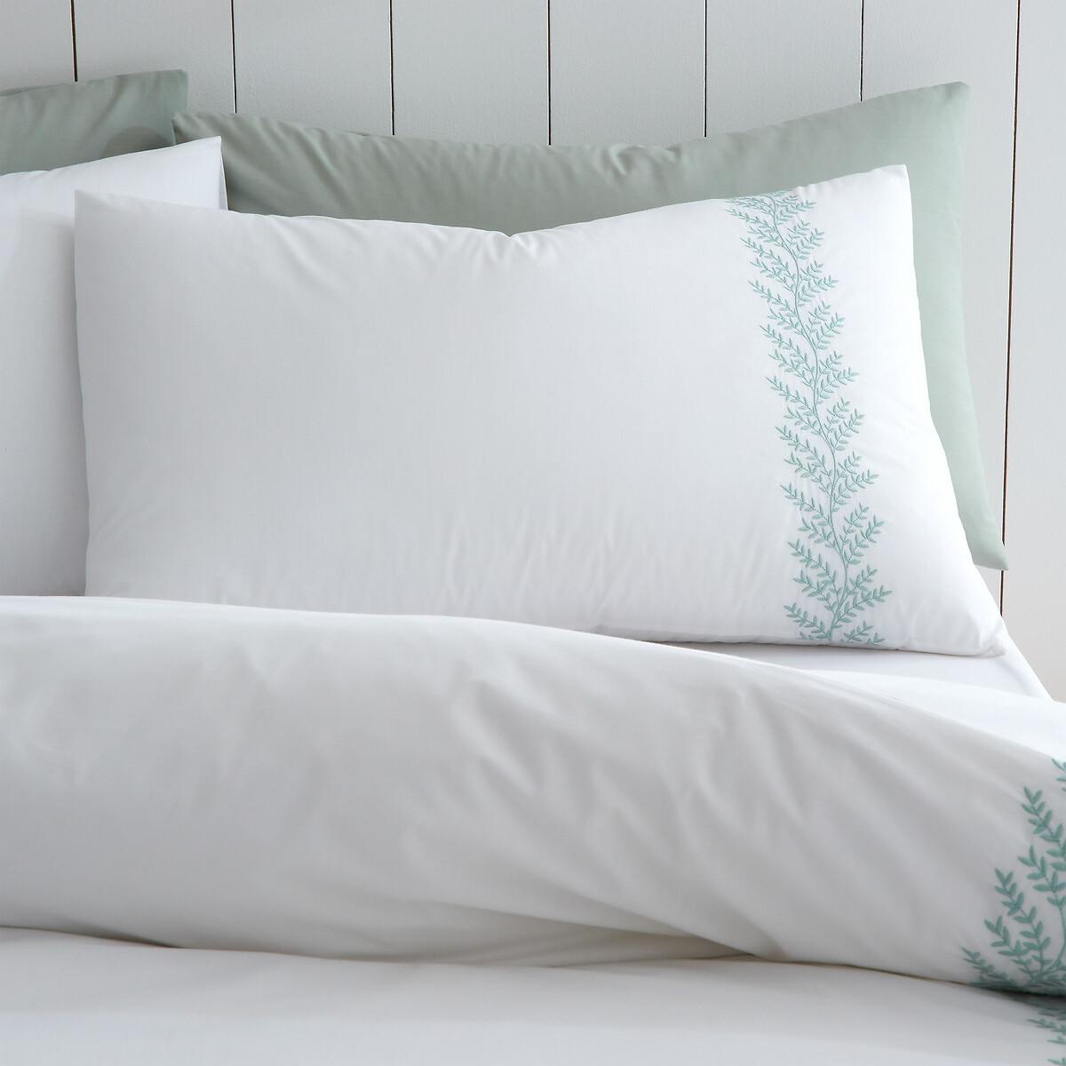 Embroidery Leaf 100% Cotton Duvet Cover and Pillowcase Set – image 2
