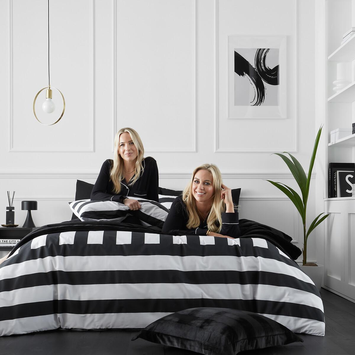 Bold Stripe Cotton Duvet Cover and Pillowcase Set – image 2